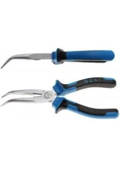 Telefonzange - Gebogen - Länge 200 Mm - Matt Verchromt