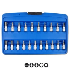 Steckschlüsselsatz 1/4" - 46-teilig - "Super Lock" / Wellenprofil Ausführung