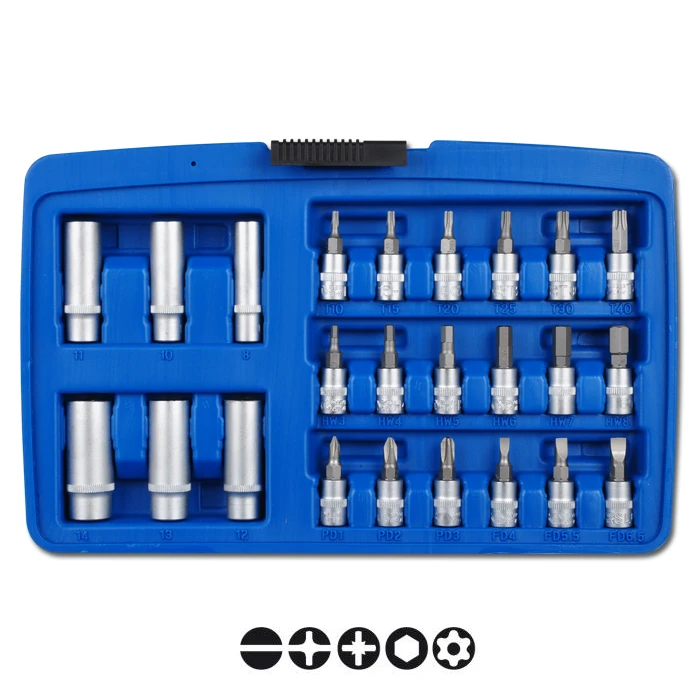 Steckschlüsselsatz 1/4" - 52-teilig - ProTorque® - Aus Chrom-V.-Stahl 3 Steckschlüsselsatz 1/4" - 52-teilig - ProTorque® - Aus Chrom-V.-Stahl