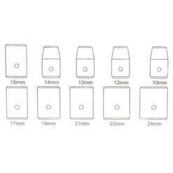 Kraft-Steckschlüssel-Einsätze 1/2" - 38 Mm Tief - 10-teilig