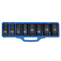 Kraft-Steckschlüssel-Einsatz - 3/4" - 8-tlg - 22 Bis 38mm - CV-Stahl - Extra Tie