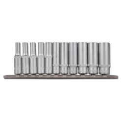 Steckschlüssel-Einsätze Tief - 1/4" - 4 Bis 13 Mm 11-teilig