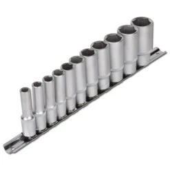 Steckschlüsseleinsatz-Set 3/8" - Tief - In ZOLL - 11-teilig