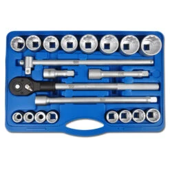 Steckschlüsselsatz - 3/4" - Chrom-Vanadium-Stahl - 21-teilig