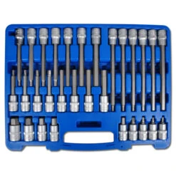 Bit-Einsatz-Sortiment 1/2" - Innensechskant - 30-teilig