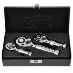 Mini-Umschaltknarren-Set - 1/4"-3/8"-1/2" - Chrom-Vanadium-Stahl