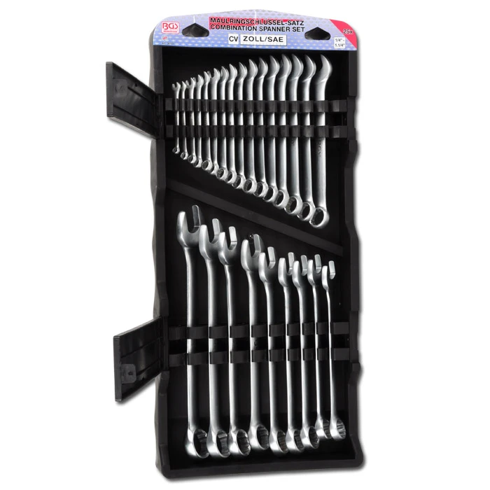 Maulringschlüssel-Satz - CV-Stahl - 1/4" Bis 1¼ - 25-tlg - Im Displaykoffer 3 Maulringschlüssel-Satz - CV-Stahl - 1/4" Bis 1¼ - 25-tlg - Im Displaykoffer