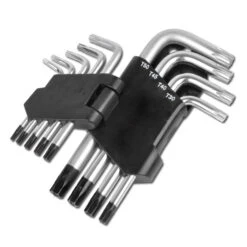 Winkelschlüssel-Satz- T-Profil - 9-teilig Mit Stirnlochbohrung Größen T10 Bis 50