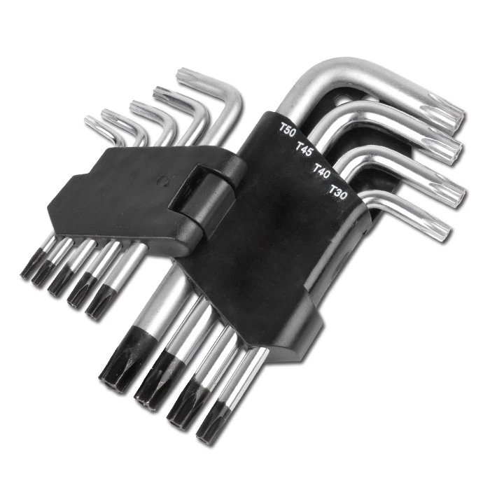 Winkelschlüssel-Satz- T-Profil - 9-teilig Mit Stirnlochbohrung Größen T10 Bis 50 3 Winkelschlüssel-Satz- T-Profil - 9-teilig Mit Stirnlochbohrung Größen T10 Bis 50