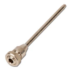 Langdüse Für Ausblaspistole - Gerade - Punktstrahl - Messing Vernickelt - 100-40