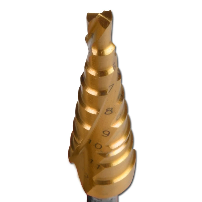 Stufenbohrer - Bohrbereich 4-40,5 Mm - TiN-beschichtet - Universal - Spi 4 Stufenbohrer - Bohrbereich 4-40,5 Mm - TiN-beschichtet - Universal - Spi – Bild 2