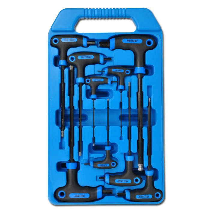 T-Griff-Schlüsselsatz Für Innen-Sechskant-Schrauben - 9-teilig 4 T-Griff-Schlüsselsatz Für Innen-Sechskant-Schrauben - 9-teilig – Bild 2