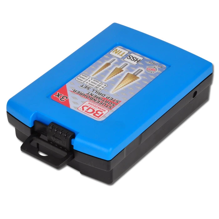 Stufenbohrer-Set - 3-teilig - Titan Nitriert - 4 Bis 30 Mm 5 Stufenbohrer-Set - 3-teilig - Titan Nitriert - 4 Bis 30 Mm – Bild 3