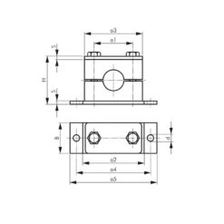 Rohrschelle - Schwere Baureihe 1 Bis 4 - Kunststoff - Mit Anschweißplatte - Rohr-Ø 6 Bis 60,3 Mm - Preis Per Stück -Outlet ESSKA Store 05 4