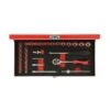 GEDORE Red Steckschlüssel-Satz - Chrom-Vanadium-Stahl - 1/4 Zoll - In Metallkassette - 32-teilig