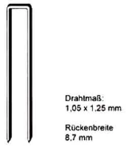 Heftklammer "Typ H" - Verzinkt, VA - 12-40 Mm Lang