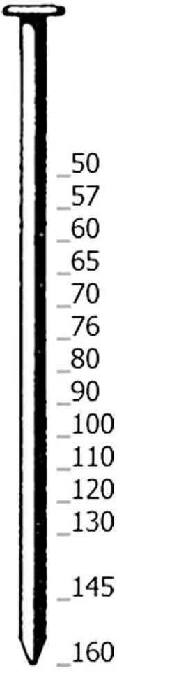Rundkopfnagel "Type RK" - 50-160 Mm Lang - Kunststoffmagazinierung