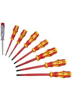VDE Schraubendreher-Satz - VDE- / GS-geprüft - Mit Aufhängebohrung - 8-tlg.