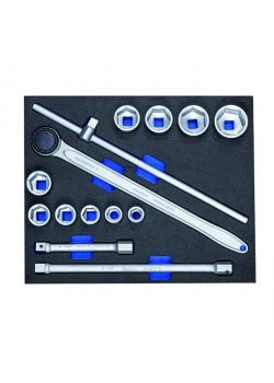 Steckschlüssel-Sortiment - Antrieb 3/4" - In 3/4 Check-Tool-Modul - 14-tlg 3 Steckschlüssel-Sortiment - Antrieb 3/4" - In 3/4 Check-Tool-Modul - 14-tlg
