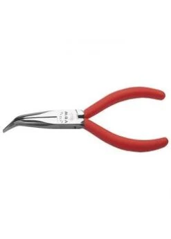 Mechanikerflachrundzange 45º - Länge 170 Mm - Kunststoffüberzug - Verchromt