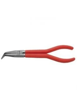 Mechanikerflachrundzange 45º - Länge 280 Mm - Kunststoffüberzug - Verchromt