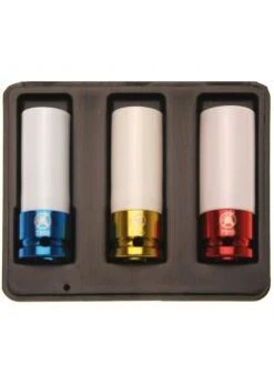 Kraft-Schoneinsätze - 12,5 Mm (1/2 ") Antrieb - 17 Bis 21 Mm - CRO-MO-Stahl - 3-tlg.