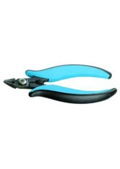 Miniatur Elektronik-Seitenschneider - Power-Line - 140 Mm - Breiter Kopf - 21° Gewinkelte Schneiden - Feine Fase