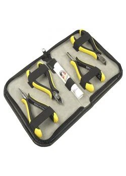 Elektronikzangen-Satz - ESD / EGB-sicher - 4-teilig - Poliert 3 Elektronikzangen-Satz - ESD / EGB-sicher - 4-teilig - Poliert