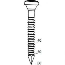Ankernagel "Type ANK" - Verzinkt - 40-60 Mm Lang