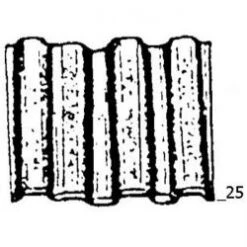 Wellennagel "Typ WN" - Blank - 25 Mm Lang