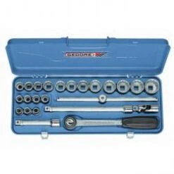 Gedore Steckschlüsselsatz - 1/2" - 24 Teilig - Stahl Verchromt