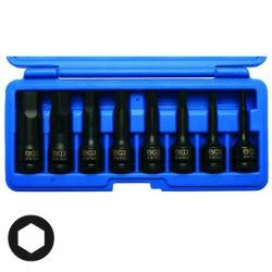 Kraft-Biteinsatz-Set - Innensechskant - 1/2" Antrieb - 8-tlg. 3 Kraft-Biteinsatz-Set - Innensechskant - 1/2" Antrieb - 8-tlg.