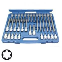 Bit-Einsatz-Sortiment 1/2" - T-Profil - 32-teilig