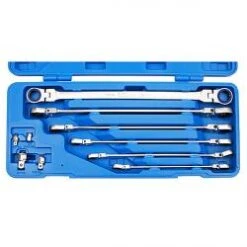 Doppelratschen Gelenkschlüssel Set - SW 8 Bis 19 Mm - 10-teilig Im Koffer