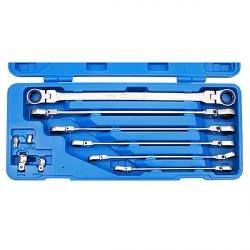 Doppelratschen Gelenkschlüssel Set - SW 8 Bis 19 Mm - 10-teilig Im Koffer 3 Doppelratschen Gelenkschlüssel Set - SW 8 Bis 19 Mm - 10-teilig Im Koffer