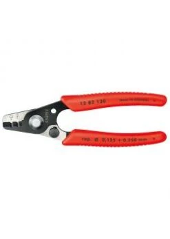 Abisolierzange Für Glasfaserkabel - 1300 Mm - Brüniert - Mit Kunststoff-Griffhüllen