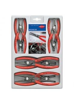 Präzisions-Sicherungsringzangen-Set - 8-teilig - Gerade Und Gebogene Spitzen