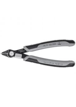 Electronic Super Knips® Präzisionszangen - 125 Mm - Brüniert - Mit Drahtklemme - Mit Mehrkomponenten-Hüllen