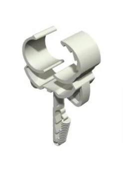 Steck-Click Schelle - Polyamid - Farbe Lichtgrau - VE 100 Stück