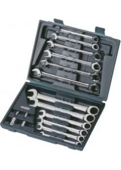 Ratschenschlüssel-Satz 16-tlg. 8-19mm Gerade KS