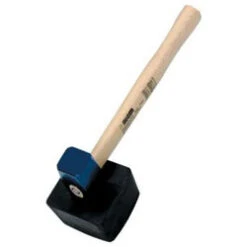 Plattenlegerhammer 1500g Eckig - Rund Idealspaten - Sieger