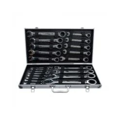 Ratschenring-Maulschlüsselsatz - SW 6 Bis 32 Mm - 22tlg. - Im Aluminiumkoffer