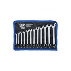 Maul-Ringschlüssel-Satz - Kalt Geschmiedet - SW 8 Bis 19 Mm - 12-tlg. - In Tetron-Rolltasche