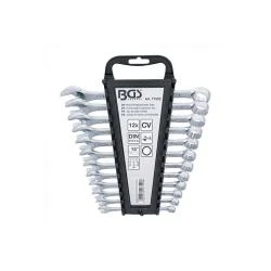 Maul-Ringschlüssel-Satz - Kalt Geschmiedet - SW 8 Bis 19 Mm - 12-tlg. - In Kunststoffwandhalter 3 Maul-Ringschlüssel-Satz - Kalt Geschmiedet - SW 8 Bis 19 Mm - 12-tlg. - In Kunststoffwandhalter