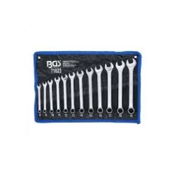 Maul-Ringschlüssel-Satz - Warm Geschmiedet - SW 8 Bis 19 Mm - 12-tlg. - In Tetron-Rolltasche