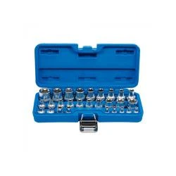 Steckschlüssel-Einsatz-Satz - Antrieb Innenvierkant - Abtrieb E-Profil - 28-tlg. 3 Steckschlüssel-Einsatz-Satz - Antrieb Innenvierkant - Abtrieb E-Profil - 28-tlg.