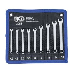 Maul-Ringschlüssel-Satz -Zwölfkant - Schlüsselweite 4 Bis 10 Mm - 9-tlg. 3 Maul-Ringschlüssel-Satz -Zwölfkant - Schlüsselweite 4 Bis 10 Mm - 9-tlg.