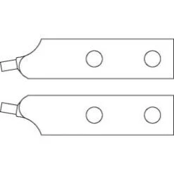 Ersatzspitzen-Paar - Für Montagezange 8000 J 41-51-61 - Gewinkelt