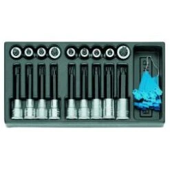 Satz Schraubendrehereinsätze 1/2 - In 1/3 ES-Modul - 19 Teilig