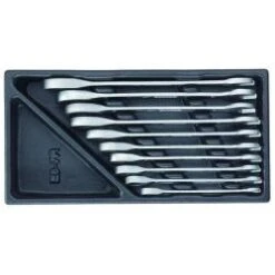 Maulschlüssel-Satz - Mit Ringratsche - In 1/3 ES-Modul - 8-19 Mm - CV-Stahl